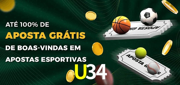 U34 Ate 100% de Aposta Gratis