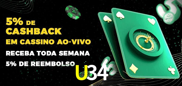 Promoções do cassino ao Vivo U34